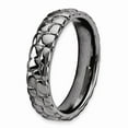 thumbnail image 3 of 925 Sterling Silver Stackable Black-plated Ring Eternity Band Size 7, 3 of 6