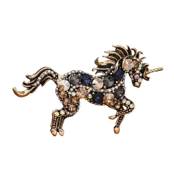 Delicate Unicorns Alloy Pin Portable Comfortable Wear Versatile Decoration for Dresses Coat and Bags