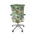 thumbnail image 5 of Ambesonne Botanical Office Chair Cover Stretchable High Back, Exotic Floral Leaves Art, Seafoam Apple Green, 5 of 6