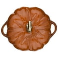 thumbnail image 4 of Staub Cast Iron Pumpkin Cocotte, Dutch Oven, 3.5-quart, serves 3-4, Made in France, Burnt Orange, 4 of 8