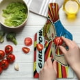 thumbnail image 3 of Girl Power Cutting Board, Factory Girl with Biceps Pop Art Comics Retro Style Halftone Motifs Backdrop, Decorative Tempered Glass Cutting and Serving Board, in 3 Sizes, by Ambesonne, 3 of 5