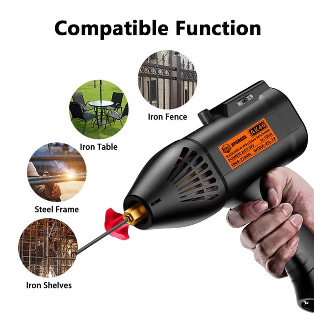 MotorGenic Welding Machine, Handheld Stick Welder, 110V Portable ARC Hand Held , Automatic Digital Current Adjustment with Welding Tool Set, with Toolbox