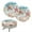 Beach Starfish Shells, variant on ZUXONGSY Cactus Bar Stool Covers Round Set of 2 Piece 12"-14" Stretchy Stool Covers Size S Round Saddle Seat Covers Easy to Install and Clean Slipcover for Home Office Bar Decor