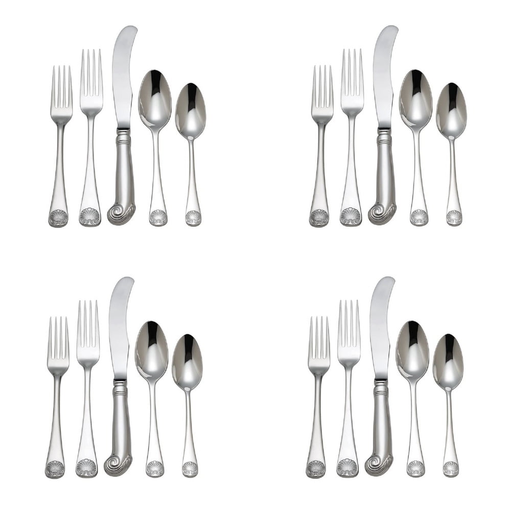 Reed & Barton Colonial Williamsburg Royal Shell Stainless 20pc