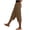 Brown, variant on Qiopertar Women Casual Capris Pants Elastic Waist Solid Color Side Pockets Back Pocket Comfy Relaxed Spring Summer Travel Beach Lounge, Purple XXL