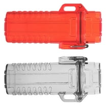 SOPOTUTU 2-Pack Transparent Torch Lighter Case with Clear Design for Easy Visibility and