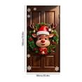 thumbnail image 2 of Darzheoy Christmas Door Cover Holiday Decoration for Door and Party Ambiance Background Cloth Indoor Use and Festive Setup, 2 of 6