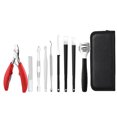 thumbnail image 1 of Kit de manicura y pedicura, cortaúñas, kit de cuidado profesional, herramientas para uñas con lujoso estuche de viaje, 1 of 5