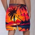 thumbnail image 4 of Midsumdr Mens Shorts Hawaiian Printed Casual Drawstring Loose Plus Size Beach Shorts Quick Dry Outdoor Travel Shorts with Pockets, 4 of 4