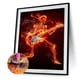 thumbnail image 2 of Cuadros Decorativos Kit de pintura de diamante de taladro redondo completo guitarra hombre dibujo de diamantes de imitación decoración del hogar Ndcxsfigh Nuevos Originales, 2 of 9