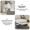 thumbnail image 3 of Fauteuil Berçant Inclinable Moderne, Fauteuil Berçant Inclinable Rembourré avec Pochette Latérale, Trois Niveaux de Réglage, 3 of 6