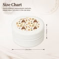 thumbnail image 2 of Yiaed Cute Bee Honey Jar Hive Bear Print Travel Jewelry Case Bridesmaid Gift Boxes Jewelry Travel Organizer Small Round Jewelry Box Mini Storage-White, 2 of 7