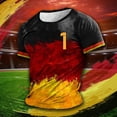 thumbnail image 2 of Playeras Basicas Algodon Hombre Camiseta Con Estampado Digital 2D Para Hombre, Camisa De Manga Corta Con Solapa Superior, 2 of 6