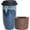 Deep Blue, variant on Ceramic Travel Coffee Cup with Lid, 16 Oz, Portable Coffee Mug for Cup Holder, Microwave and Dishwasher Safe, Reactive (Pale Green, 16 Oz)