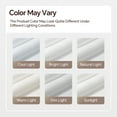 thumbnail image 6 of Seasonwood White Waffle Shower Curtain Striped Fabric Shower Curtains for Bathroom with 12 Metal Hooks,84"Wx72"H, 6 of 9