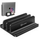 thumbnail image 1 of Ulbre Vertical Laptop Stand-ajustable Size Desk Holder Mount/heavy Duty Aluminum Alloy, 4 ranuras Compatible con Macbook/notebook/surface/chromebook/p, 1 of 5