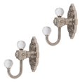 thumbnail image 1 of Cuerdas para Cortinas con Tornillos Ganchos de Puerta de para y Toalla Adornos Decorativos de Pared 4 Plata Macarena Ganchos para sujetar cortinas, 1 of 8