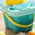 thumbnail image 5 of Juego de juguetes de arena de 9 piezas con palas, rastrillo, balde y reloj de arena con castillo Diversión en la playa para niños, 5 of 5