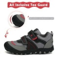 thumbnail image 4 of Mishansha Kids Hiking Shoes Boys Girls Sneakers Tennis Shoes Toddler Slip on Running Sports Gym Gray 11.5 little_kid, 4 of 7