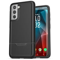 Encased Samsung Galaxy S21 Plus Case (Rebel Series), Heavy Duty Protective Phone Case (Black)