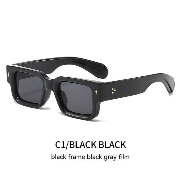 Thick Frame PC Sunglasses for Women Men, Versatile Square Fashion Sunglasses for Travel, Driving, Party, Outdoor Activities