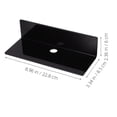 thumbnail image 2 of OFFIGAM Estante Negro Para Pared Estilo Moderno Con Soporte Acrílico Duradero, 2 of 8