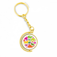 thumbnail image 1 of Porte-clés design Forme Ronde Animaux Colorés Connecteur en Métal Accessoire, 1 of 3