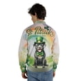 thumbnail image 5 of Happy St. Patrick’s Day Pitbull with Green Hat Shamrocks Rainbow All Over Print 3D Baseball Jacket Terrier Dog Lover Bomber Jacket Softball - 03007, 5 of 6
