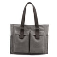 thumbnail image 1 of Bolsa de lona con asa - Bolsa de mamá, bolso de mensajero de gran capacidad, bolso de hombro duradero con múltiples bolsillos, bolso de mano resistente al desgaste, bolso de mano, 1 of 7