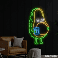 thumbnail image 3 of Craftnamesign Avocado Drunk Neon Sign, Beer Club LED Sign, Beer Shop Decor, 3 of 4