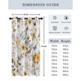 thumbnail image 6 of Vintage Yellow Thermal Insulated Blackout Curtains for Bedroom 72 Length Flowers Leaves Butterflies Pastoral Botanical Room Darkening Curtain 1 Panel Grommet Window Curtain Drape for Living Room, 6 of 7