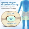 thumbnail image 6 of Donut Pillow Seat Cushion - Cooling Gel Donut Chair Cushions, Memory Foam Seat Cushion for Office & Home, Car Seat Cushion and Butt Pillow, Hemorrhoids Pillow and Tailbone Pain Relief, Khaki, 6 of 14