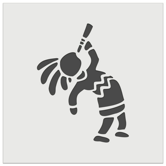 Southwestern Style Tribal Kokopelli Fertility Deity God DIY Cookie Wall Craft Stencil - 5.5 Inch