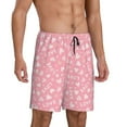 thumbnail image 2 of Easygdp Love Men's Short Pajama Pants, Sleep Shorts, Household Pants, Casual Pants with Pockets - Small, 2 of 9