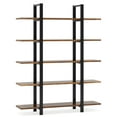 thumbnail image 5 of Kadyn Book Shelf, Bookcase,Decor Bookshelf,Small Flower Plant Stand,Bookshelves,4-Tier Leaning Free Standing Ladder Shelf Bookcase 5-Tier Bookshelf, 5 of 7