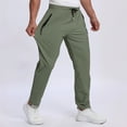thumbnail image 3 of RFQWOVSR Men's Lightweight Quick Dry Athletic Joggers Elastic Breathable Running Workout Sweatpants with Zipper Pockets L, 3 of 4