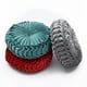 thumbnail image 3 of Cojín de sofá de terciopelo holandés de color sólido de lujo ligero con forma de calabaza, cosido a mano, cojín de cintura para silla con forma de rueda, 3 of 6