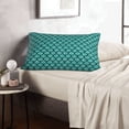 thumbnail image 6 of Lsque Aquamarine Glitter Pattern Pillow Case – Soft & Cozy Throw Pillow Cover, Hypoallergenic Cushion Case for Sleeping Women with Envelope Closure-20"x30", 6 of 6