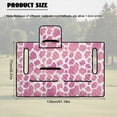 thumbnail image 7 of SEANATIVE Golf Cart Seat Cover, Compatible with EZGO, Club Car, Yamaha, 2-Seater Golf Cart Seat Towel Blanket with 4 Front Pockets, Quick Install, Washable, Pink Cow Print, 7 of 7
