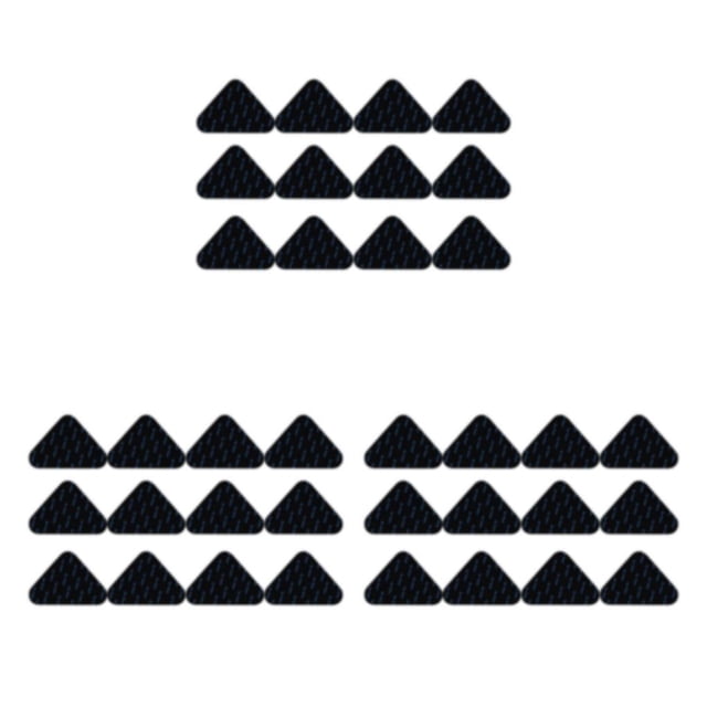 relayinert 12pcs/set Non Slide Grippers Multiple Shapes To Choose For Fit Non Slide Black Triangles 3Set