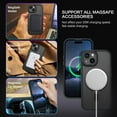 thumbnail image 5 of Compatble with iPhone 15 Case, Phone Case for iPhone 15 with Magnetic Invisible Stand [Magsafe Support] [Military Grade Protection] Shockproof Protective Phone Case for iPhone 15 6.1", Black, 5 of 14