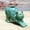 Green, variant on Cute Stretching Cat Shaped Ceramic Planter, Speckled Glaze Animal Succulent Pot with Drain Hole for Indoor Home Decor