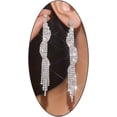 thumbnail image 6 of Glittering Rhinestone Tassel Dangle Earrings,Trendy Sparkling Chandelier Drop Earerings,Aesthetic Party Prom Accessories Jewelry Gift for Women, 6 of 11