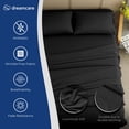 thumbnail image 2 of Juego de sábanas DREAMCARE tamaño king, 4 unidades, refrigerantes, 100% microfibra, 2 of 9
