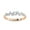 Rose Gold, variant on Eternity Rings for Women, Round Cut Lab Created Moissanite Engagement Wedding Band Ring in 14K Solid Rose Gold Size-6