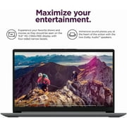 Lenovo Ideapad 1 15.6 HD Student Laptop, Intel Celeron N4500, 1.1GHz, 4GB DDR4 Memory, 128GB eMMC, One-year Office 365, Intel UHD Graphics, Windows 11 Home in S Mode, Cloud Grey, 82LX00DGUS