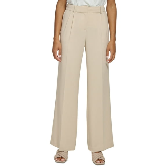 Women's Wide Leg Pants Oatmeal 8