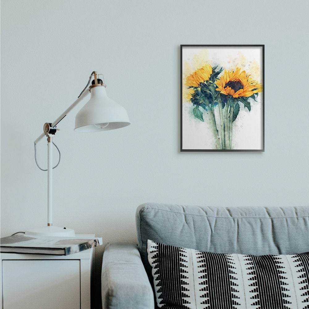 Stupell Industries Sunflower Assortment with Watercolor Accent Designed by Ziwei Li