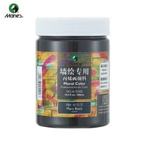 Professional Acrylic Paint 500ml (16.9Fl Oz Bottles)-Mars Black,Non Toxic Acrylic Paint No Fading Rich Pigment for Adults Artists Canvas Crafts Wood Painting,Large Surface Coverage