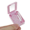 thumbnail image 4 of Unique Bargains 1 Set Contact Lens Case Contact Lens Container Contact Lens Carrier Rainbow Pattern 1.57"x2.36"x0.98" Light Pink, 4 of 5